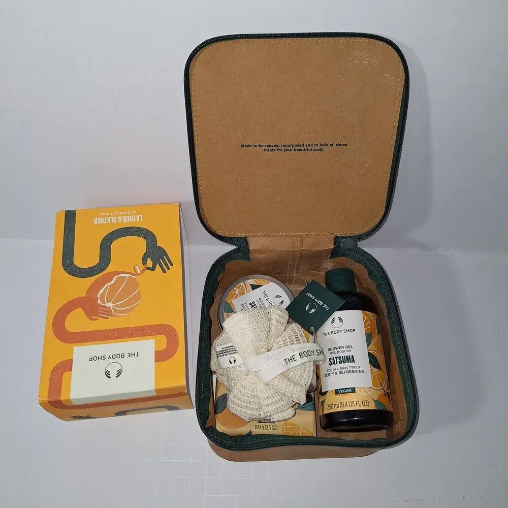 The Body Shop LATHER & SLATHER SATSUMA GIFT CASE 5pc
